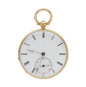 A Leroy & Fils 18ct gold pocket watch