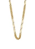 An Italian 18ct gold fancy link necklace