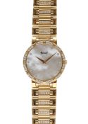 A Piaget 18ct gold and diamond wristwatch