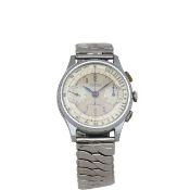 An Angelus chrome plated gentleman's chronograph wristwatch
