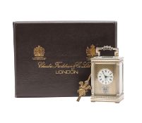 A Charles Frodsham silver 'Prince of Wales' miniature carriage timepiece