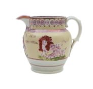 A Royal Coat of Arms lustre ware jug