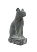After the antique, Egyptian metal figure of a cat