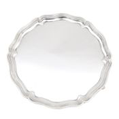 A George V silver salver
