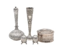 A collection of Indian silver