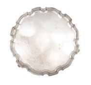 A George VI silver salver