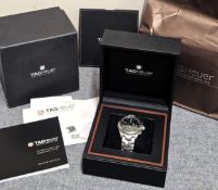 Tag Heuer Boxed Ayrton Senna Link Automatic Date Chronograph Sapphire Crystal Wristwatch used