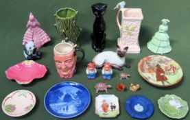 Various ceramics including Royal Copenhagen, Beswick, Wade, Royal Doulton All in used condition,