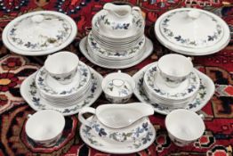 Royal Doulton Burgundy Dinnerware Approx. 30+ Pieces used unchecked appears reasonable