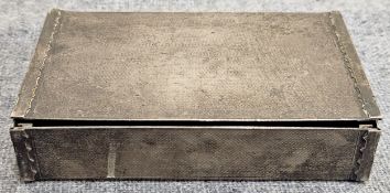 Hallmarked Silver Machine Turned 'No Nail Boxes Ltd' Collapsible Cigarette Box, by Adie Bros Ltd,