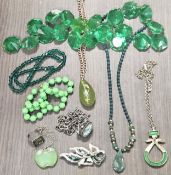 Quantity of Costume Jewellery Inc. Necklaces, Pendants, Brooch, Etc all used unchecked