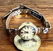 9ct GOLD COCKTAIL WATCH, WINDER DEFICIENT, TOTAL WEIGHT APPROX 14.3g