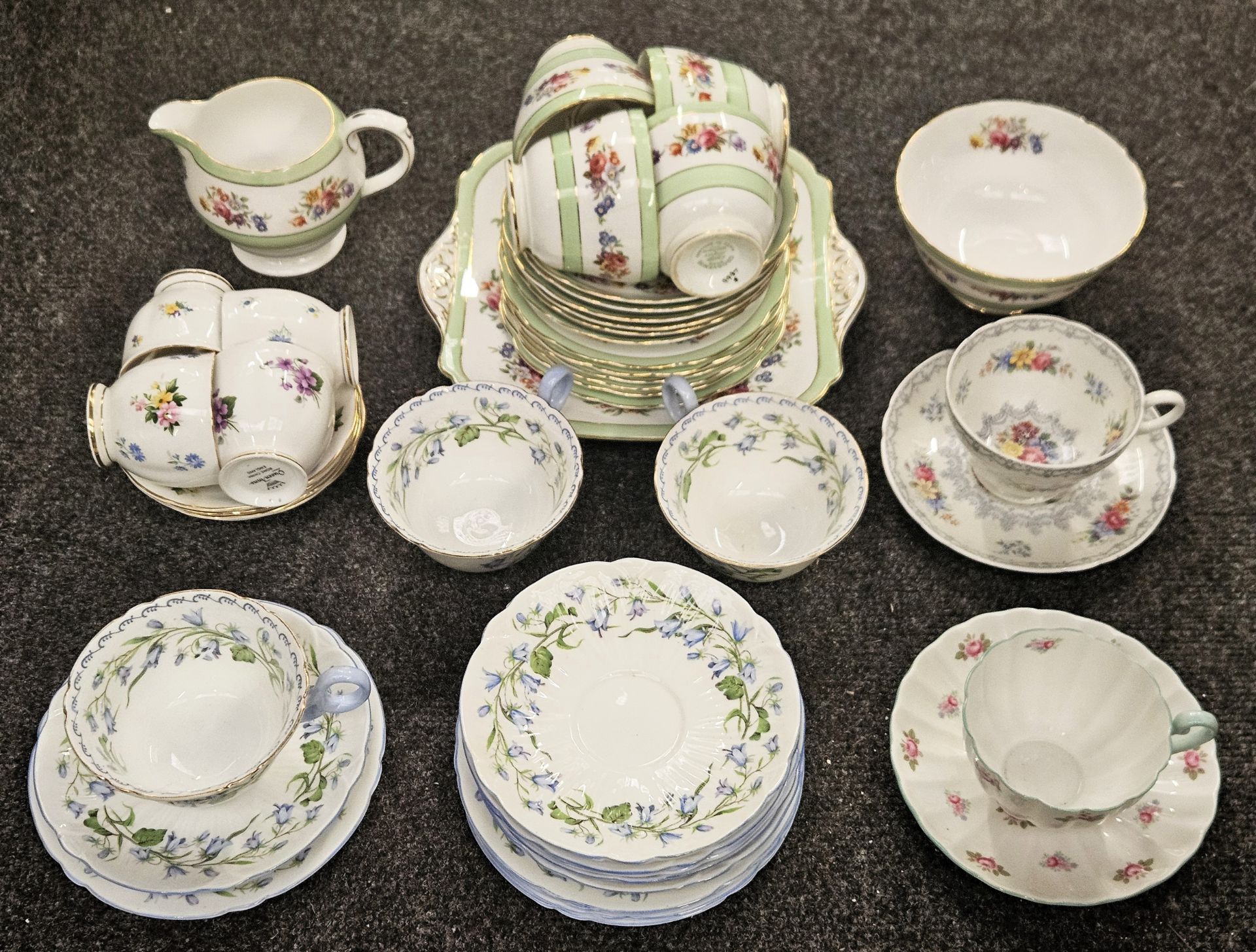 Shelley & Other Part Tea Sets Etc used unchecked