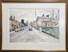 Frank Green Framed Limited Edition Pencil Signed Polychrome Print - Church Road, Woolton. Approx. 26