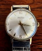 ROAMER WRISTWATCH, POSSIBLY 9ct GOLD, IN WORKING ORDER