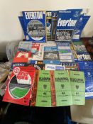 AN ACCUMULATION OF 1960s/70s MIXED FOOTBALL PROGRAMMES, APPROX SEVENTY-FIVE, INCLUDING BLACKPOOL,