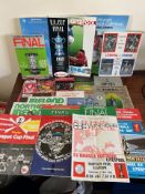 TWENTY-TWO VARIOUS LIVERPOOL AND OTHER FOOTBALL CLUB FINAL PROGRAMMES, ETC.