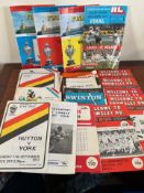 APPROX FIFTY-FIVE RUGBY LEAGUE FINAL CHALLENGE PROGRAMMES, VARIOUS INCLUDING HUYTON, ST HELENS, ETC,