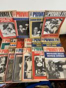 SIXTEEN COPIES OF PRIVATE EYE MAGAZINES, 1980s