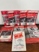 APPROX NINETY-TWO 1960s LIVERPOOL FOOTBALL PROGRAMMES, TO BE VIEWED AT AUCTION ROOMS