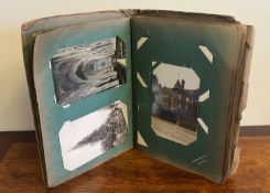 ALBUM OF POSTCARDS, 90 APPROX, INCLUDING REAL PHOTOGRAPHIC CARDS