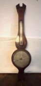 ROSEWOOD CASED WHEEL BAROMETER, APPROX 96cm HIGH