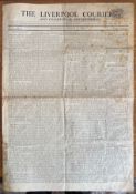 FIRST COPY OF LIVERPOOL COURIER, 6th JANUARY 1808