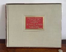FACSIMILE VOLUME 1939 OF OGILBY ROAD MAPS IN ORIGINAL BOX, 100 COLOURED PLATES, BACK COVER