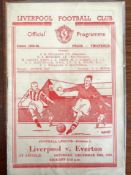 LIVERPOOL vs EVERTON FOOTBALL PROGRAMME, 24th DECEMBER 1949
