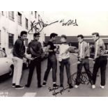 Cliff Richard, Hank Mavin, Brian Bennett and Susan Hampshire signed black and white 10x8inch photo.