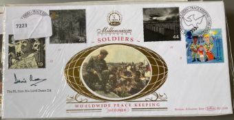Politician Rt Hon the Lord Owen CH signed Benham October 1999 Soldiers Worldwide Peace Keeping