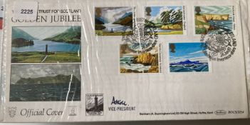 National Trust Vice-President Lord Atholl signed Benham 1981 Golden Jubilee of National Trust for
