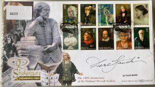 Actor Sir Derek Jacobi signed Benham 2006 Shakespeare The Immortal Bard FDC. Set of 10 National