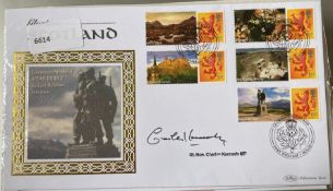 Politician Rt Hon Charles Kennedy MP signed Benham 2007 Glorious Scotland FDC. Set of 5 Scottish