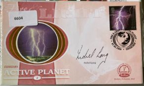 News/Weather Presenter Isobel Lang signed Benham Feb 2000 Millenium Collection Fire & Light FDC.