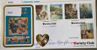 Actress Susan Hampshire signed Benham 1997 Variety Club Enid Blyton's Noddy FDC. Set of 5 Enid
