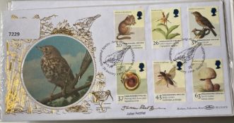 Journalist Julian Pettifer signed Benham 1998 Endangered Species FDC. Set of 6 Endangered Species