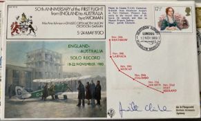 RAF Judith Chisholm signed RAF FF 16 50th ann of the First Flight from England to Australia by a