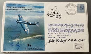 WW2 Battle of Britain John Keatings 219 sqn, Sqn Ldr Paul Day and R.L. Jones signed RAF(F)1 50th ann