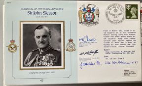 RAF Grp Capt M.G. Peaker, Wg Cdr W Metcalfe and G.A Holder 236 sqn signed RAF 11 Marshal of the