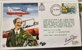 RAF TP 20 Duncan Simpson OBE signed cover by Duncan Simpson on 60th ann of No 4 FTS RAF Valley