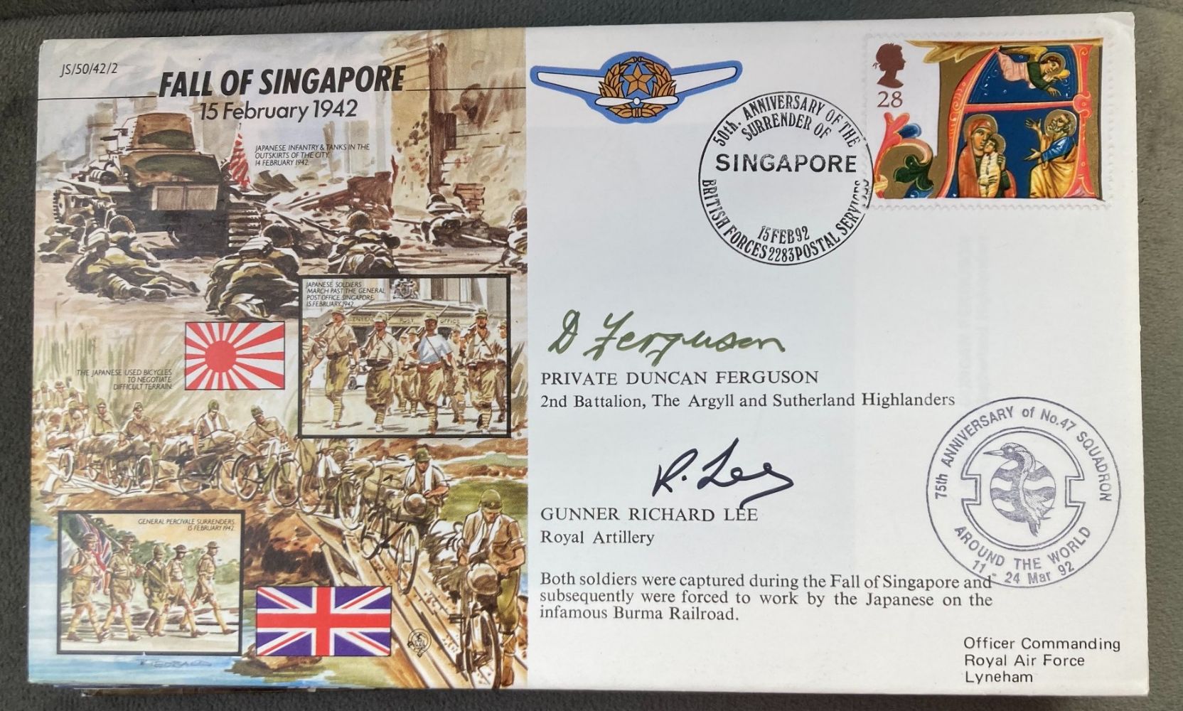 Autograph Auction Victoria Cross winners, RAF Bomber Aces, Navy, Nobel Prize Winners, Concorde, Military signed covers - Chaucer Auctions