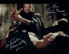 Dracula AD1972 hammer horror movie colour 8x10 scene photo signed by Christopher Neame and