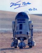 Star Wars colour 8x10 photo signed by the late Kenny Baker as R2-D2