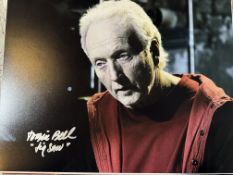 Jigsaw cult horror movie colour 14x11 inch photo signed by Tobin Bell. Please excuse the flash