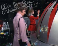 Willy Wonka movie scene colour 8x10 photo signed by Veruca Salt actress Julie Dawn Cole