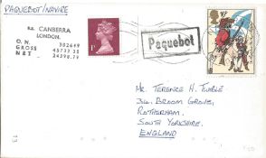 Inavire paquebot cover.
