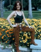 ABBA singer Anni-Frid Lyngstad signed wonderful colour 8x10 photo, all of the ABBA stars are