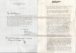 Dirk Bogarde TLS with question and answer sheets.