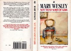 Mary Wesley signed Not that sort of girl softback book.